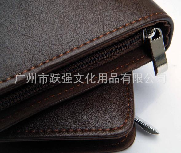 【厂家直销创意高档商务办公礼物文具用品手包拉链式活页夹记事本】厂